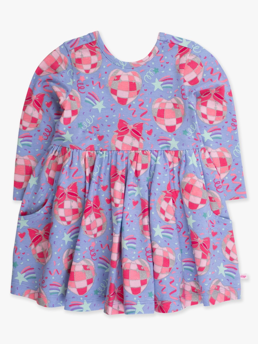 long sleeve 1st birthday dress Narla Pink Long Sleeve Mini Dress - 4 main image 0