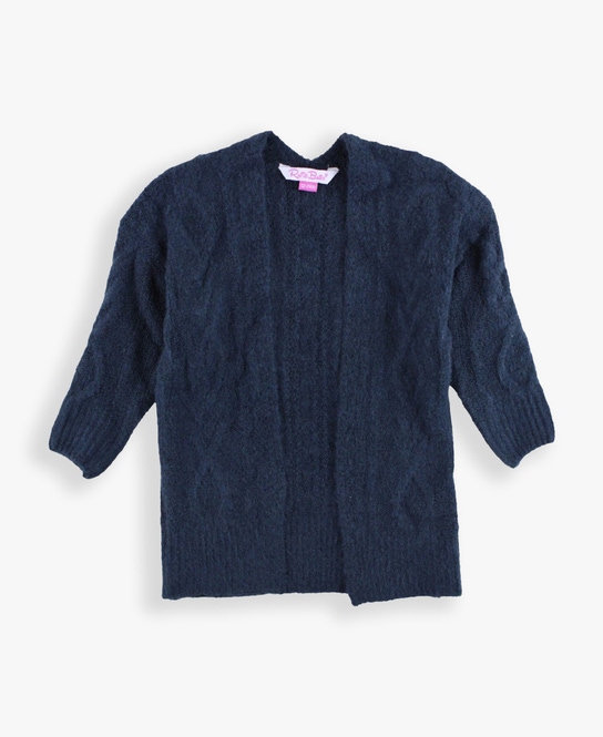 Cozy Sweater Knit Open Cardigan | RuffleButts & RuggedButts
