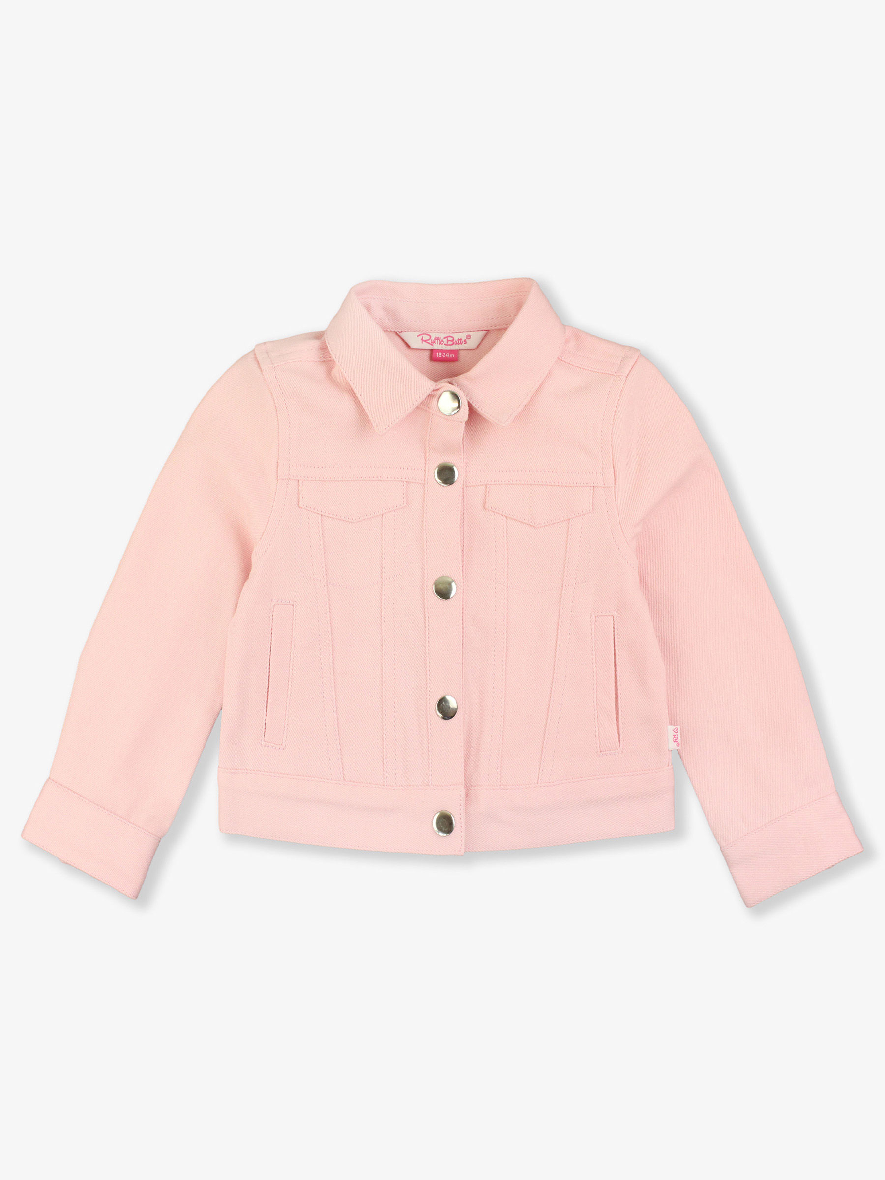 Pink Stretch Denim Jacket