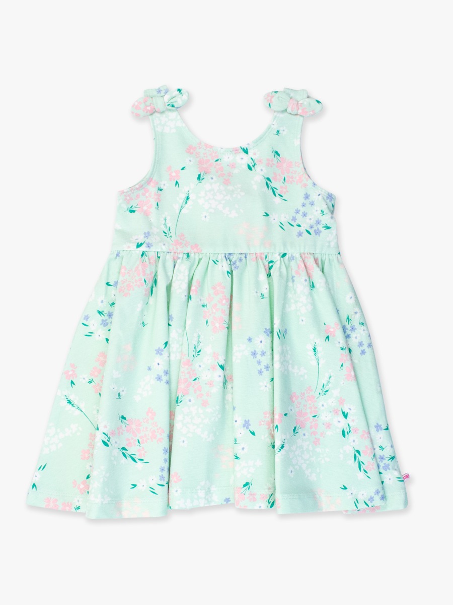 Mint Meadow Tie Shoulder Twirl Dress