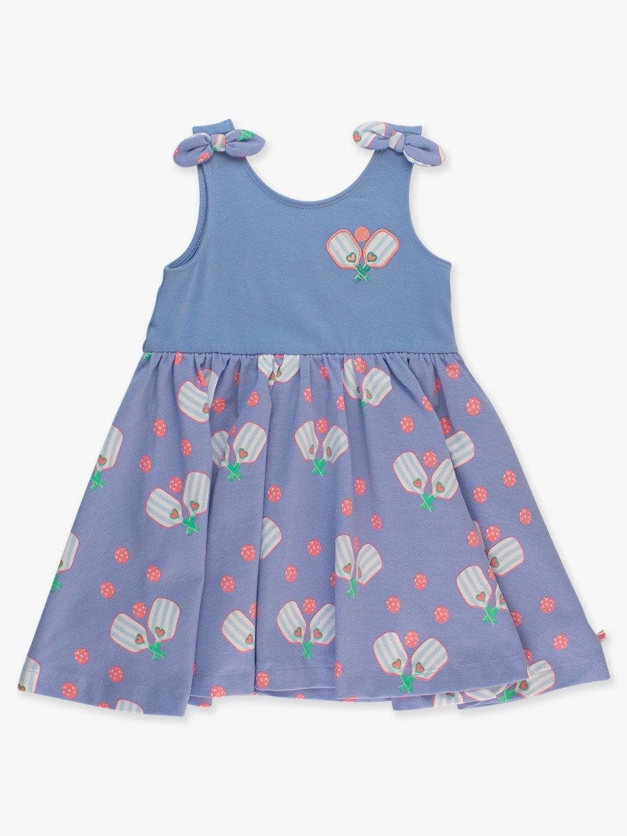 Pickleball Playtime Tie Shoulder Twirl Dress