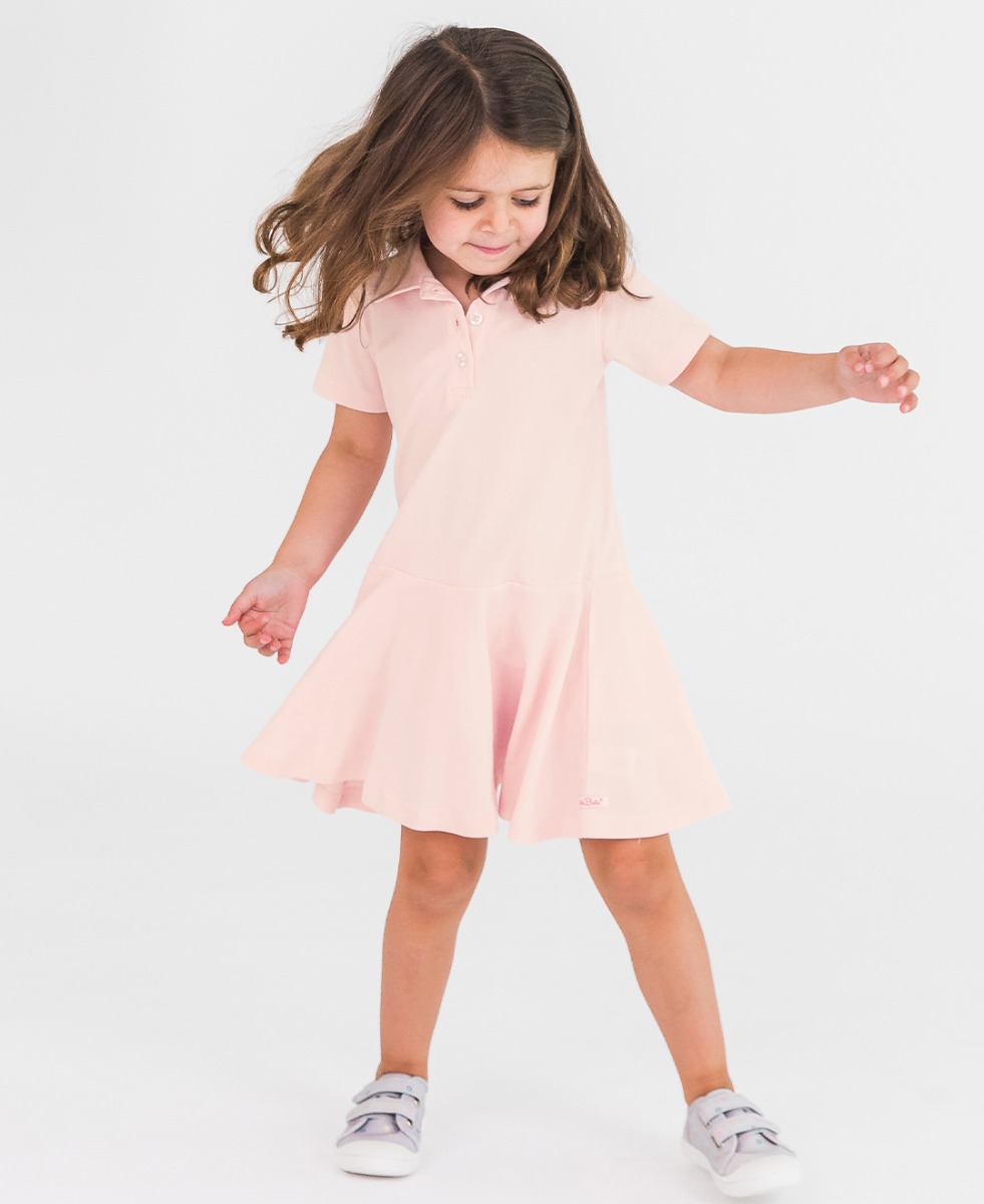 Pique Polo Short Sleeve Dress