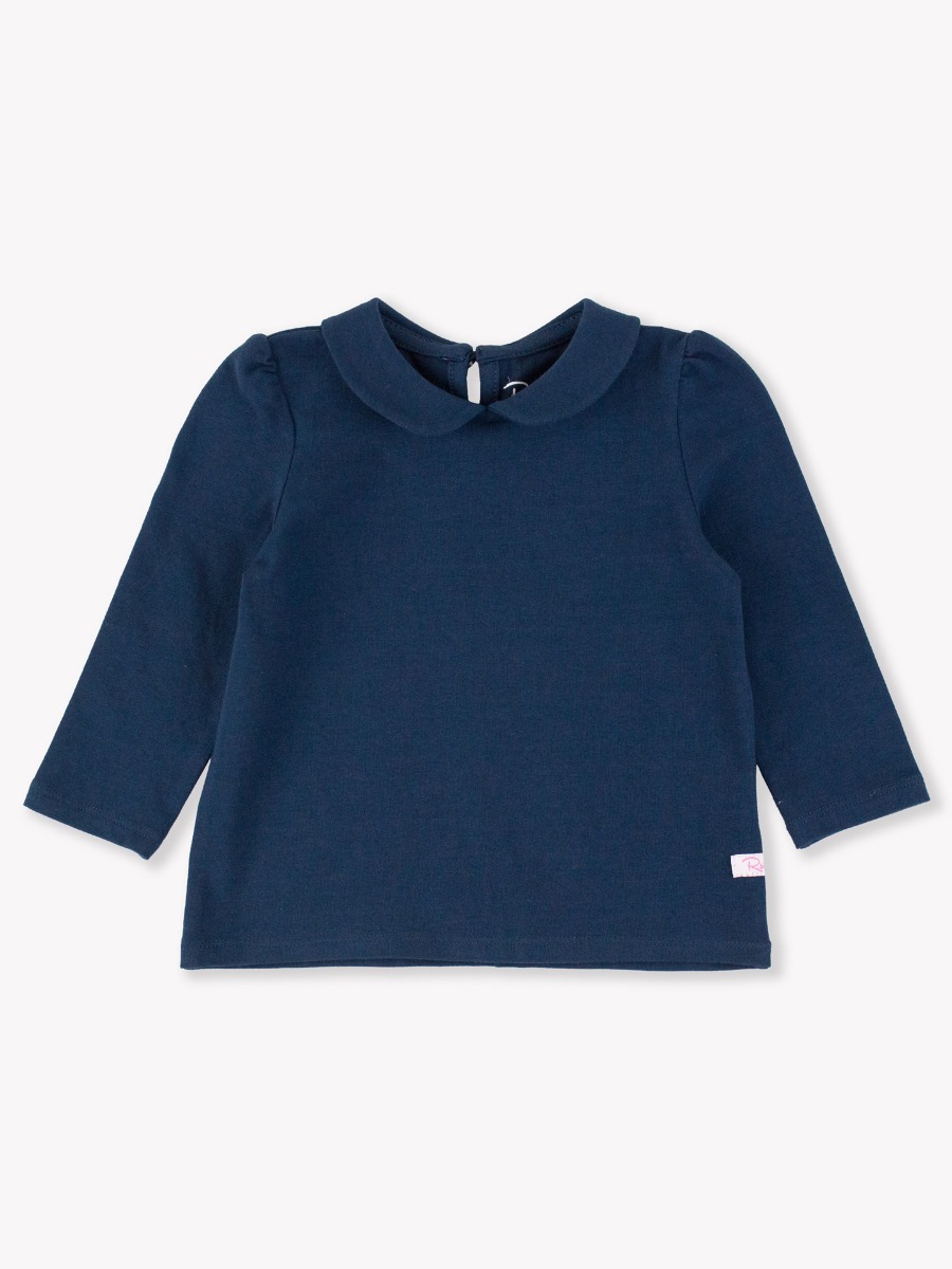 Peter Pan Collar Long Sleeve Top