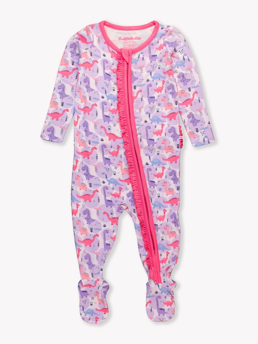 Sweetie-saurus Ruffle One Piece Footie Pajamas
