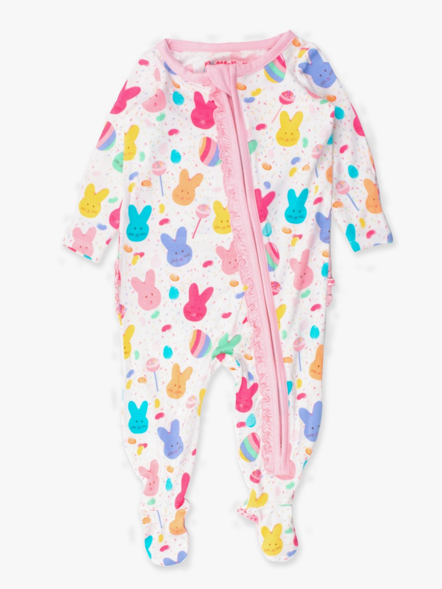 Sugar Rush Ruffle One Piece Footie Pajamas