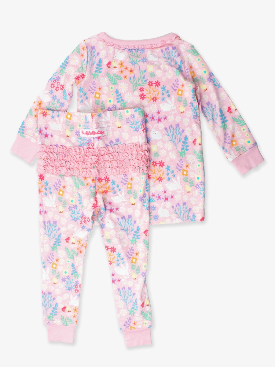 Bunny and Friends Toddler Ruffle Long Sleeve Pajama Set
