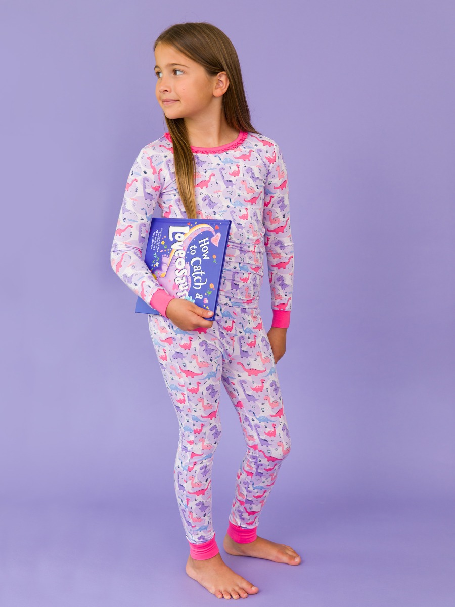 Sweetie-saurus Ruffle Long Sleeve Pajama Set