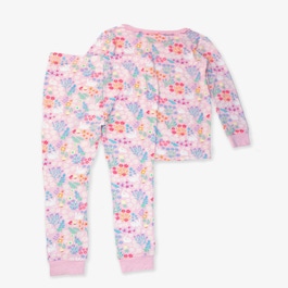 Bunny and Friends Ruffle Long Sleeve Pajama Set