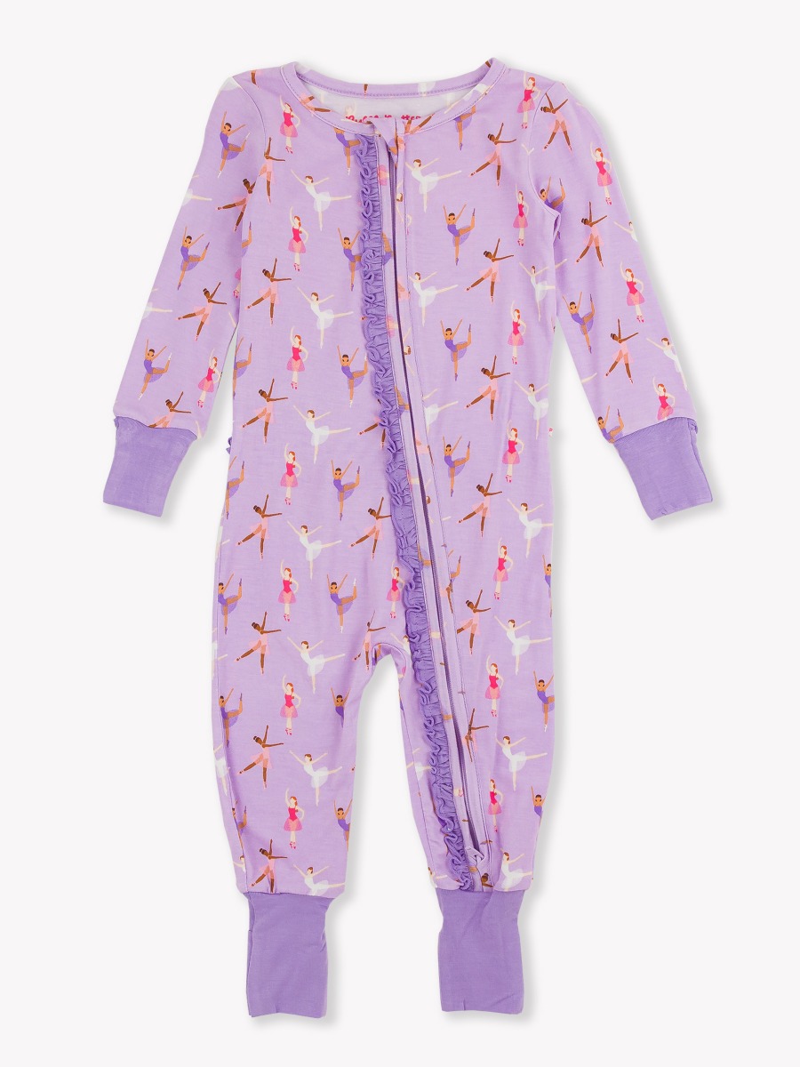 Baby Ballerinas Ruffle One Piece Convertible Pajamas