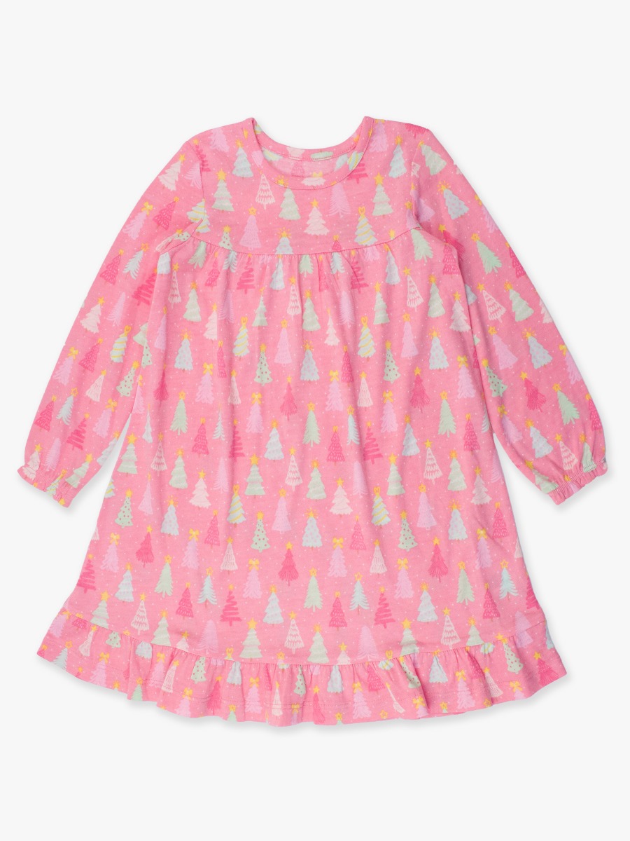Merry Pink Pines Pajama Night Gown