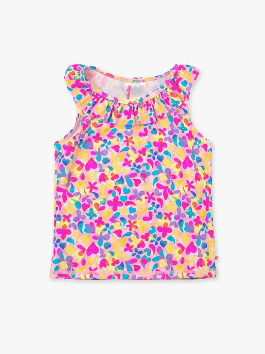 Vibrant Neon Active Ruffle Tank Top