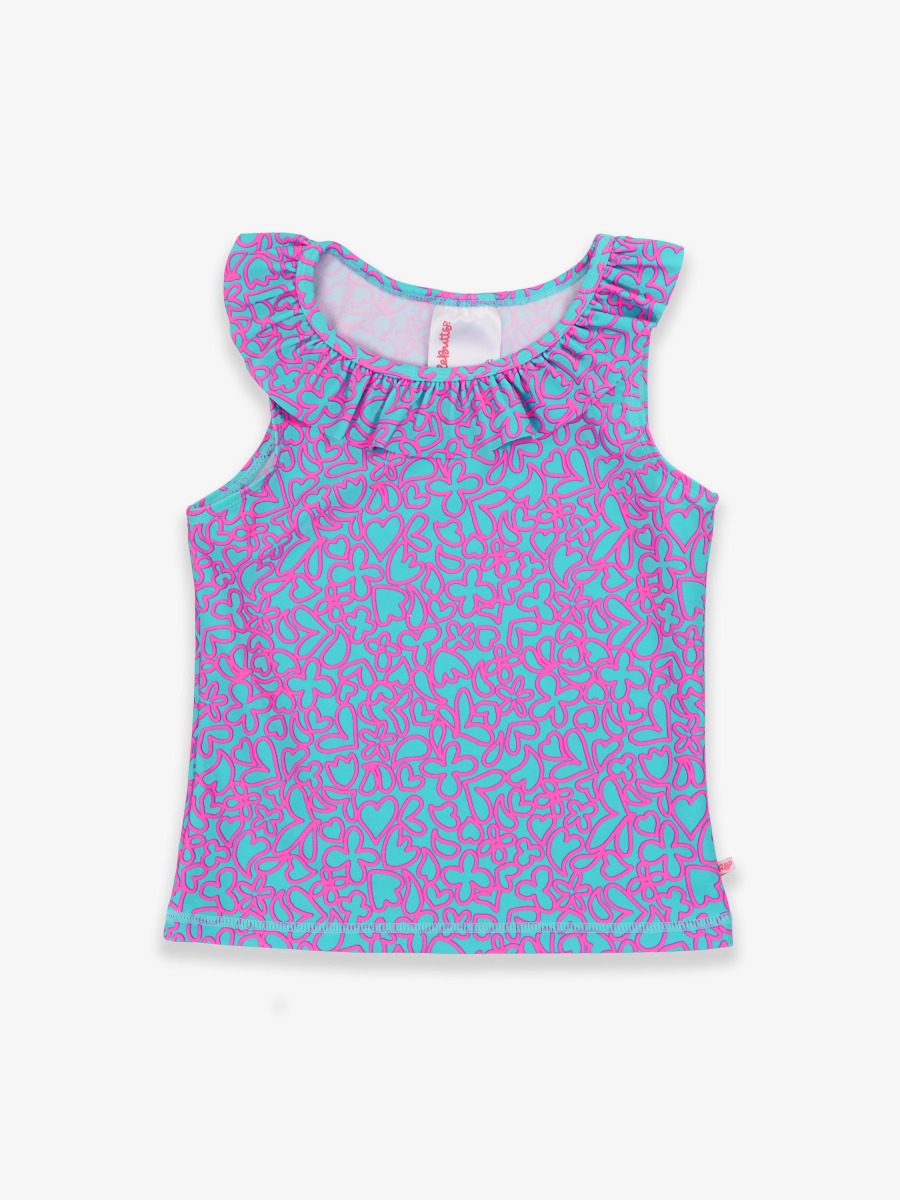 Neon Glow Active Ruffle Tank Top - 7