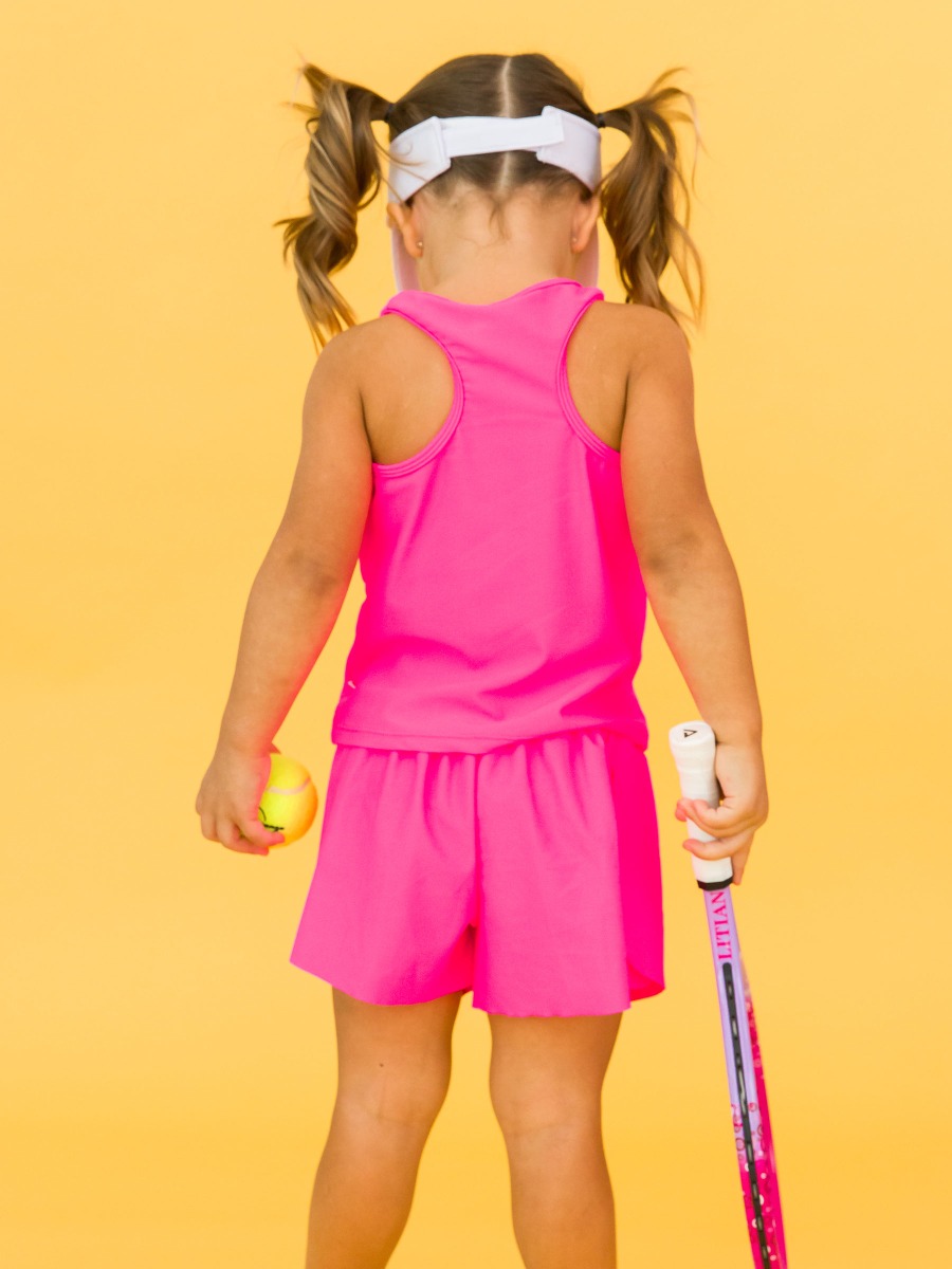 Neon Magenta Active Butterfly Shorts