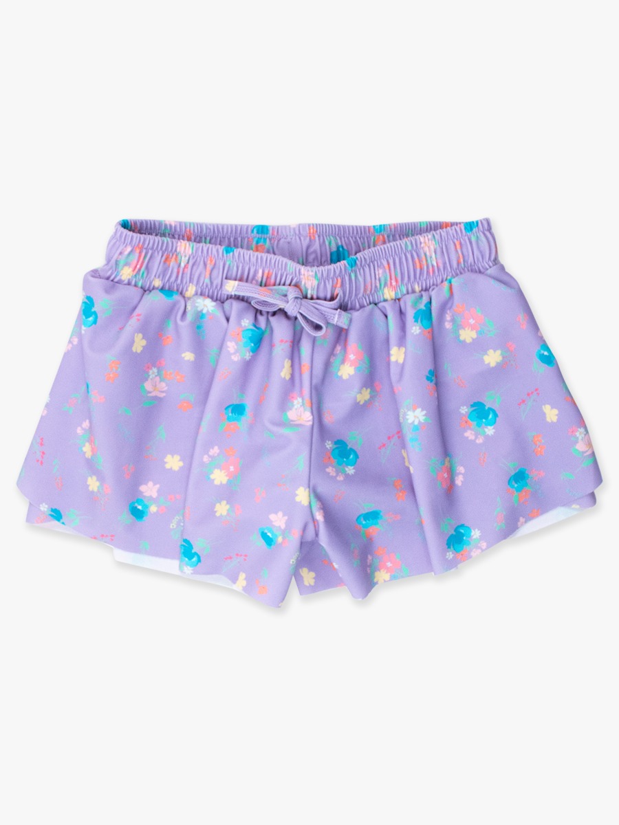 Purple Garden Active Butterfly Shorts