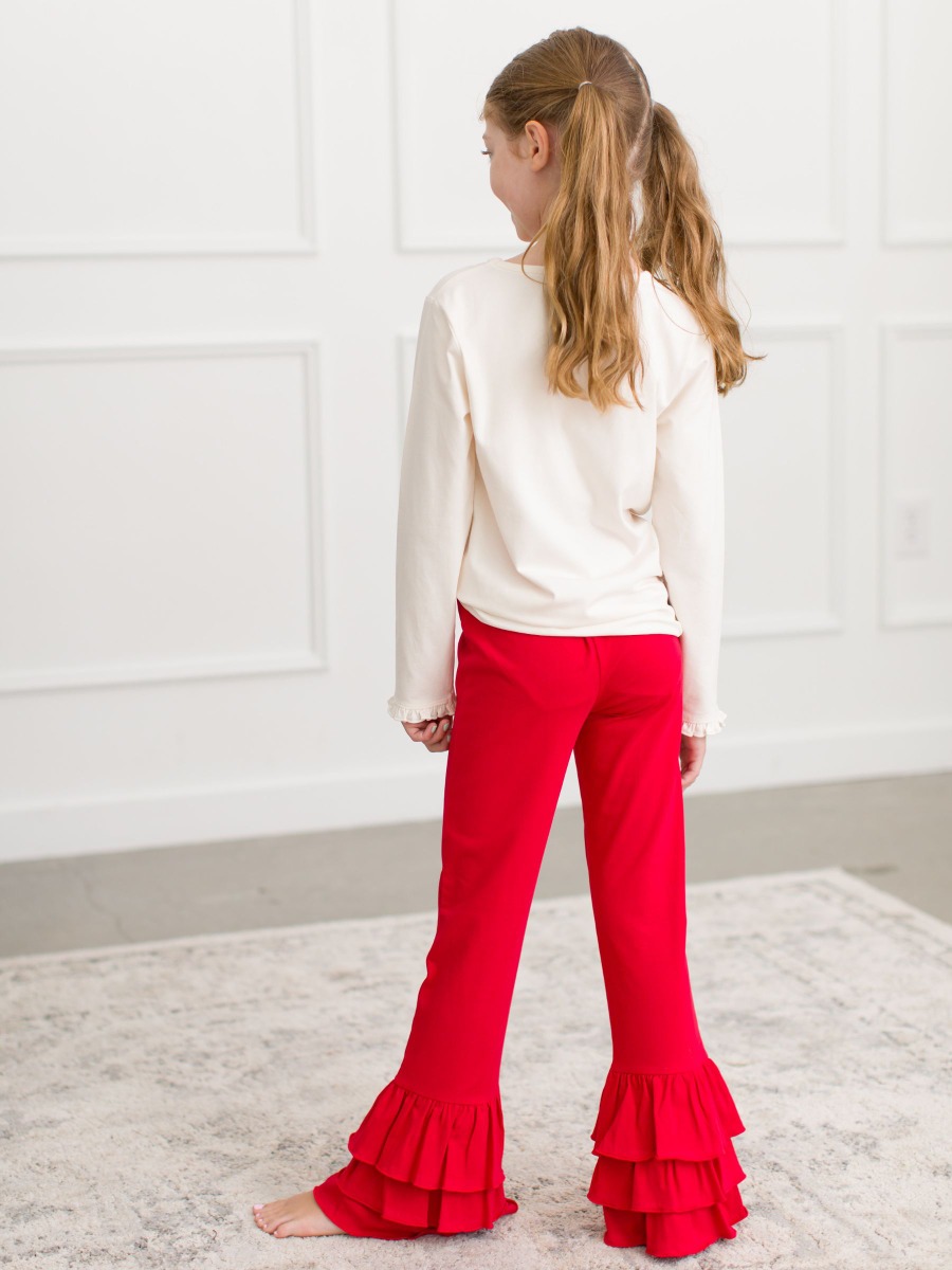 Kids Ruffle Flare Pants