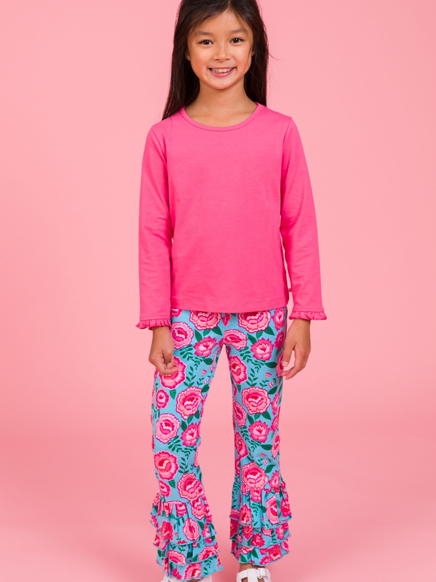 Bright Blossoms Flare Pants