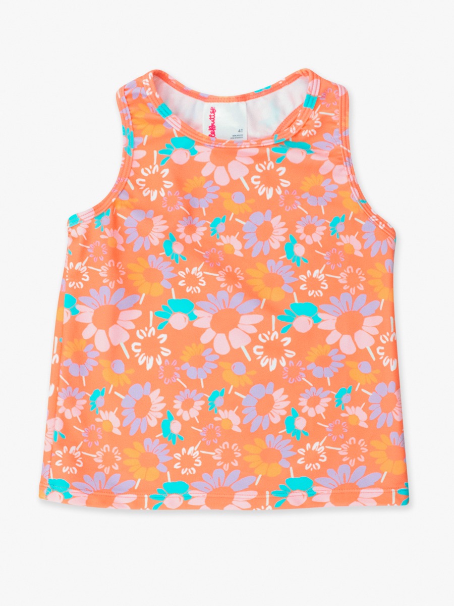 Coral Floral Active Tank Top