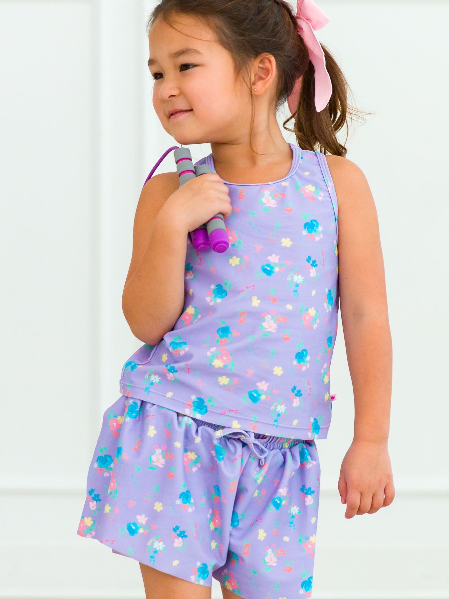 Purple Garden Active Tank Top