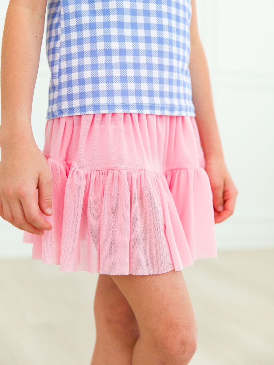 Pink Active Tulle Skort