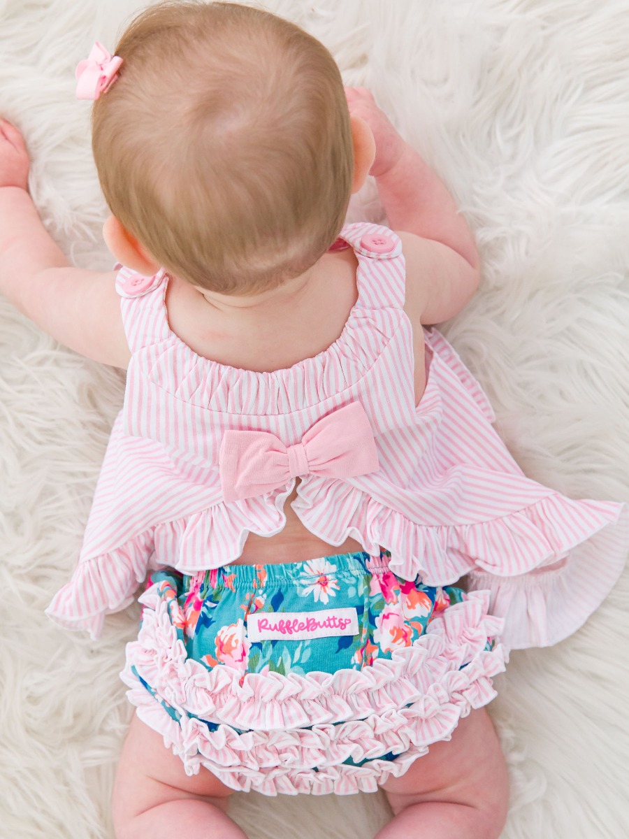 Fancy Me Floral Knit Swing Top and Bloomer Set