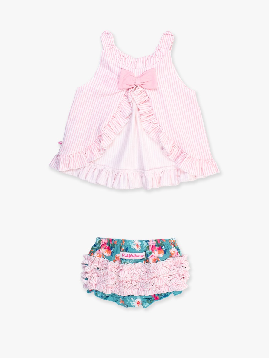 Fancy Me Floral Knit Swing Top and Bloomer Set