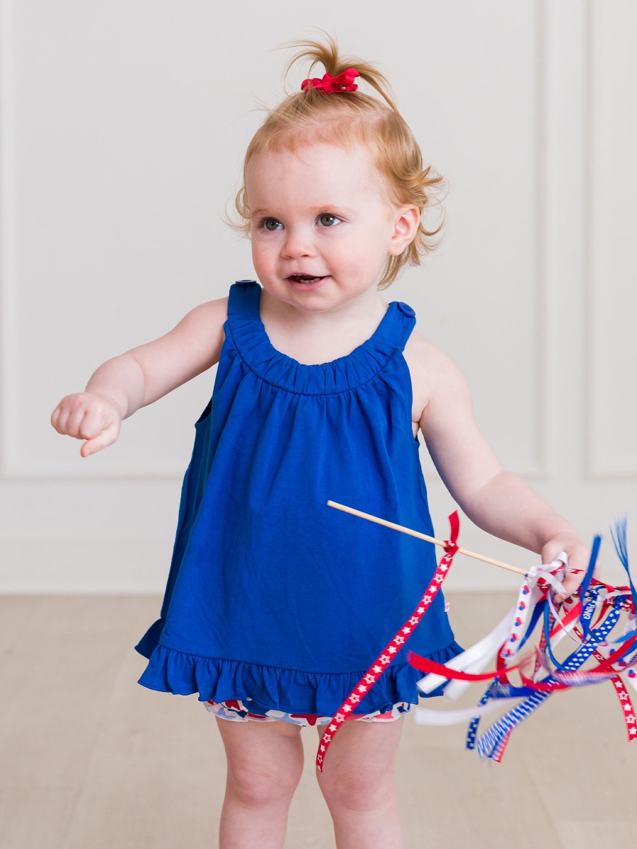 Star-Spangled Knit Swing Top and Bloomer Set