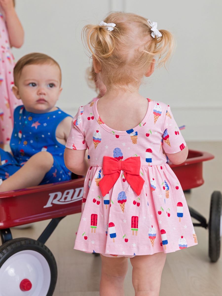 Sweet Freedom Knit Short Sleeve Twirl Romper