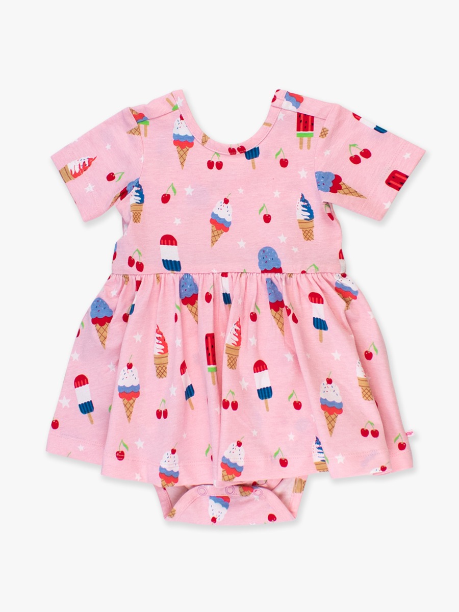 Sweet Freedom Knit Short Sleeve Twirl Romper