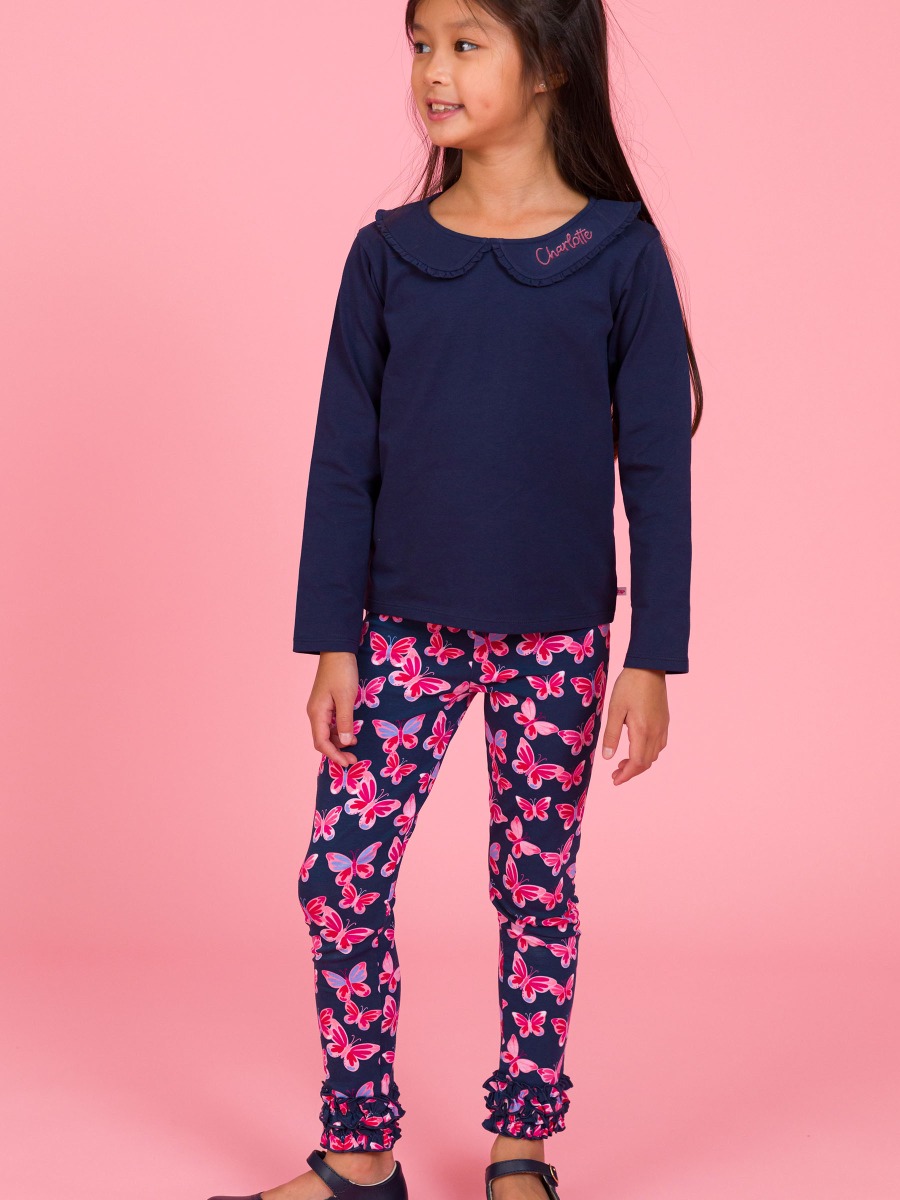 Butterfly Bliss Ruffle Leggings