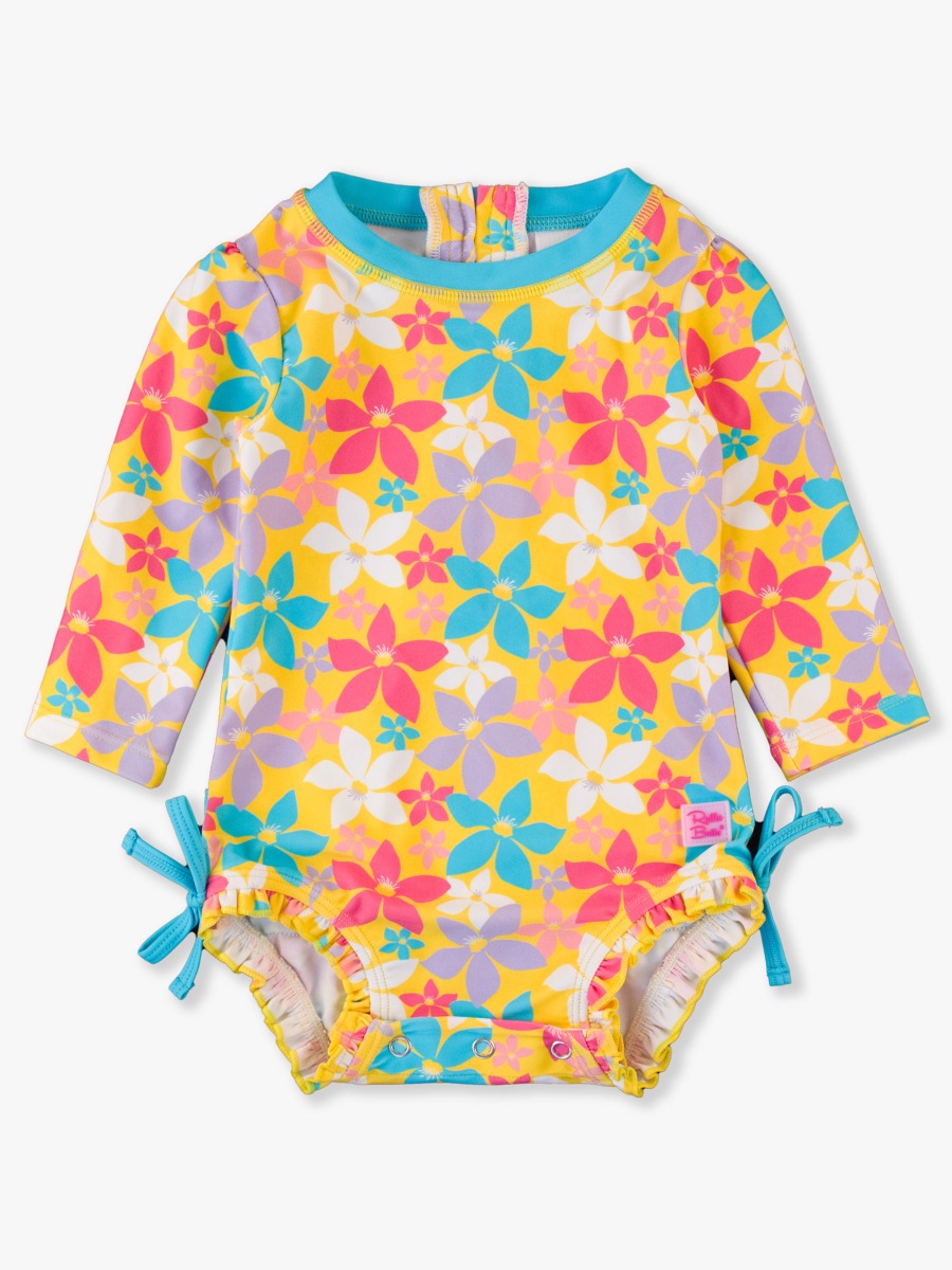 Endless Summer Floral Long Sleeve One Piece Rash Guard