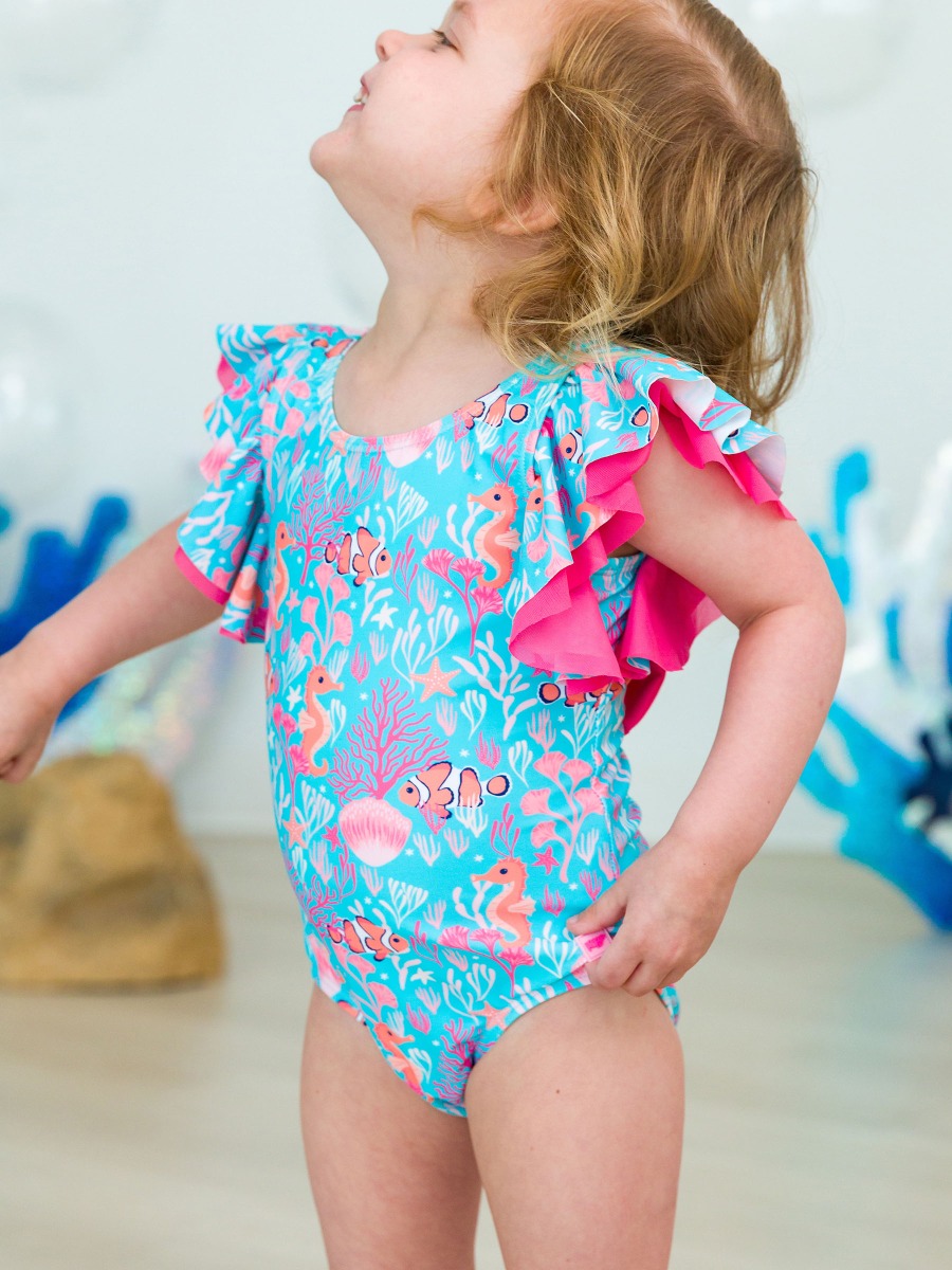 Ocean Tides Butterfly One Piece