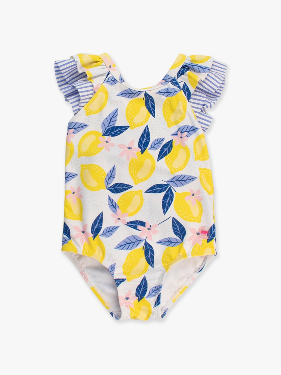 Lemon Capri Bow V-Back One Piece Swimsuit