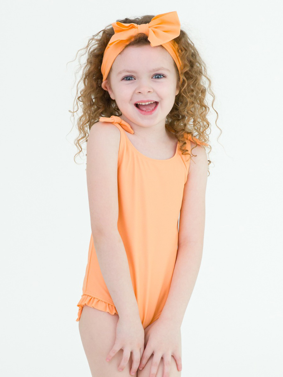 Tie Shoulder One Piece Swimsuit Clearance