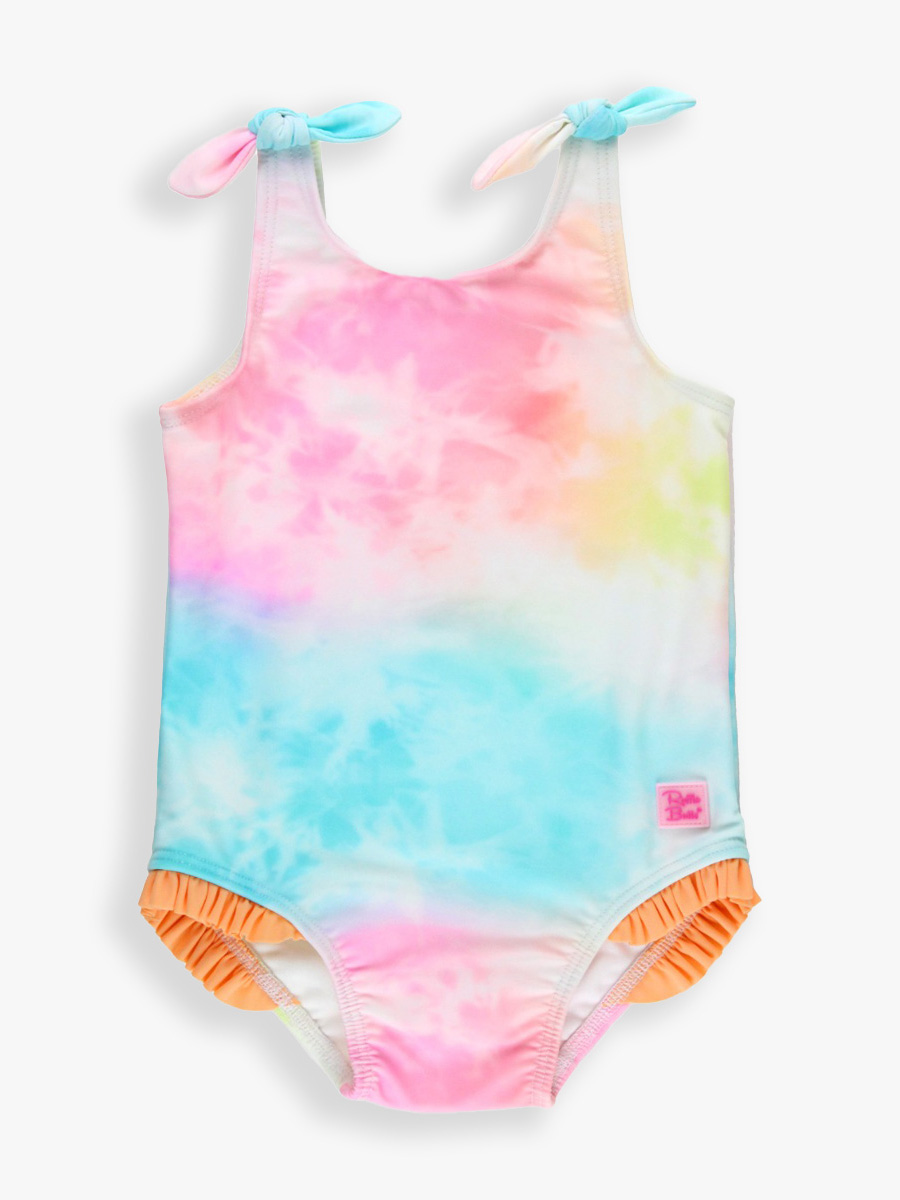 Rainbow Tie Dye Tie Shoulder One Piece