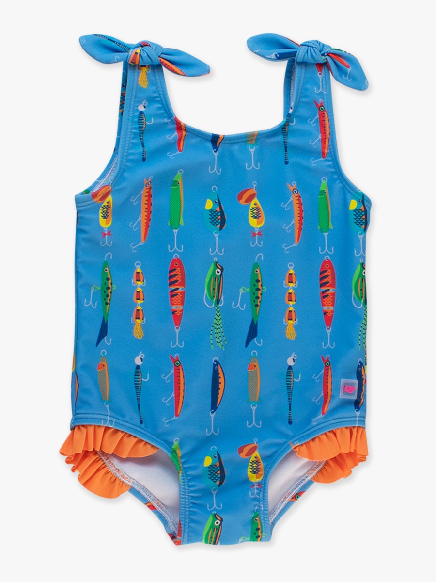 Gone Fishin' Tie Shoulder One Piece