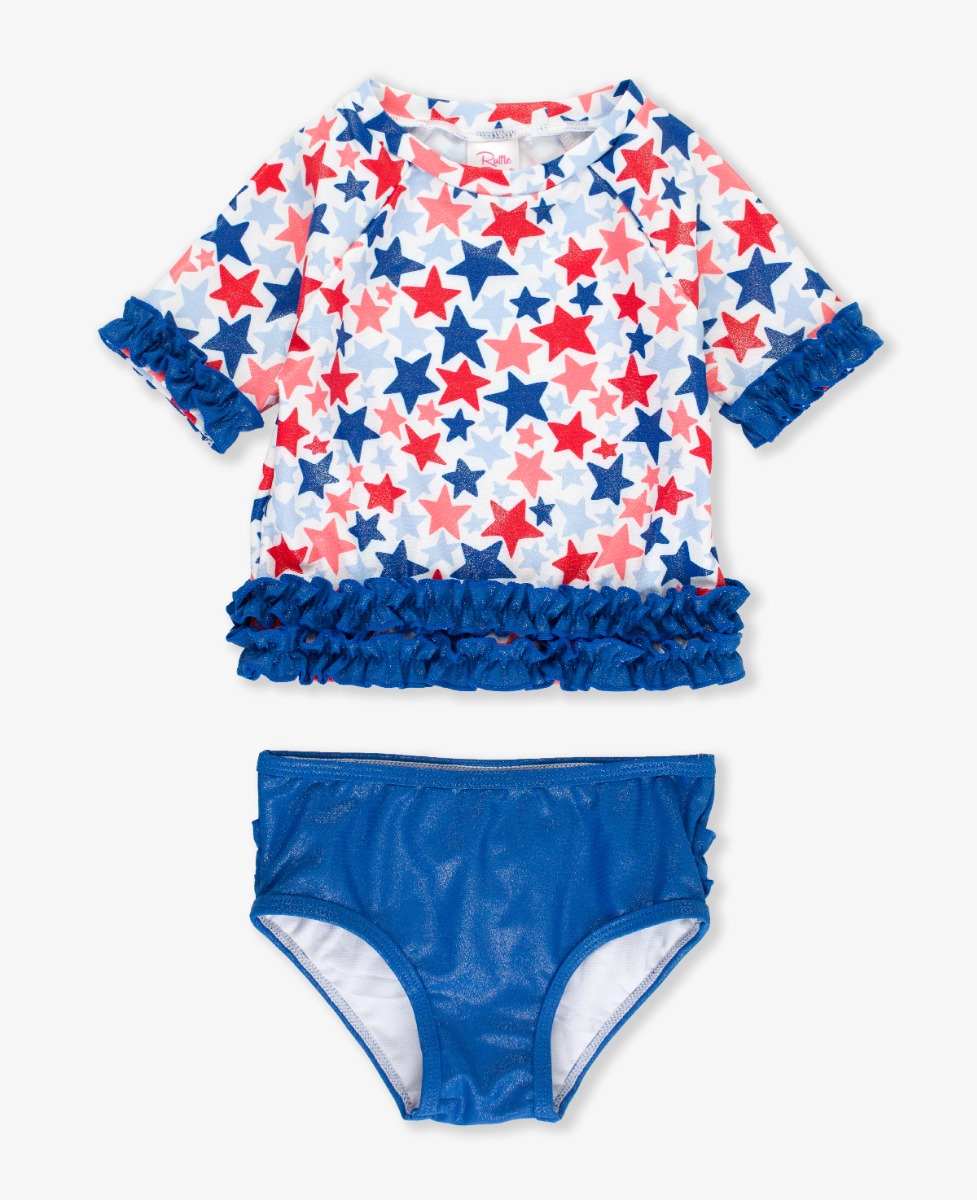 Novelty Print Long Sleeve One Piece Rash Guard