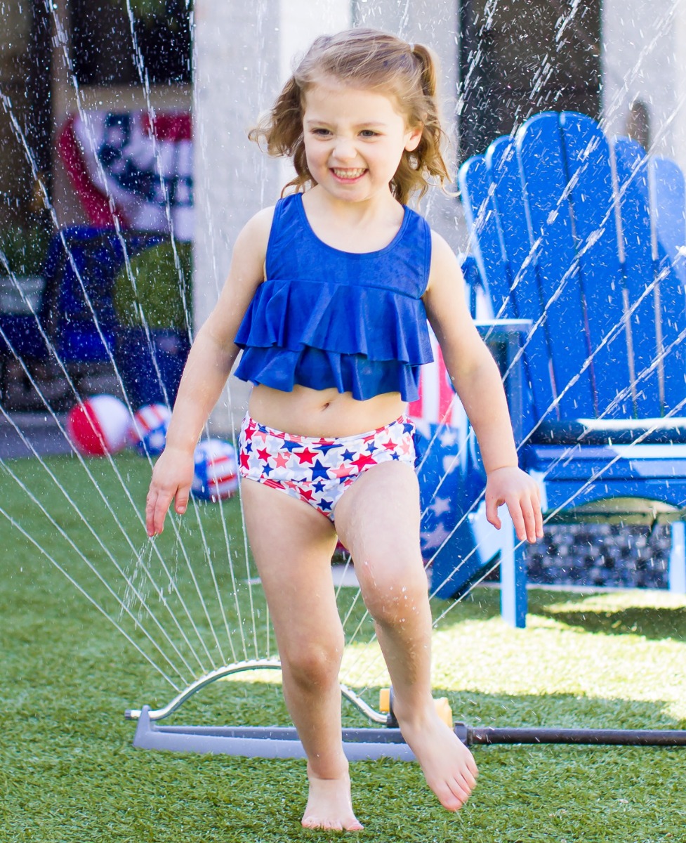 Shimmer Star-Spangled Flounce Bikini