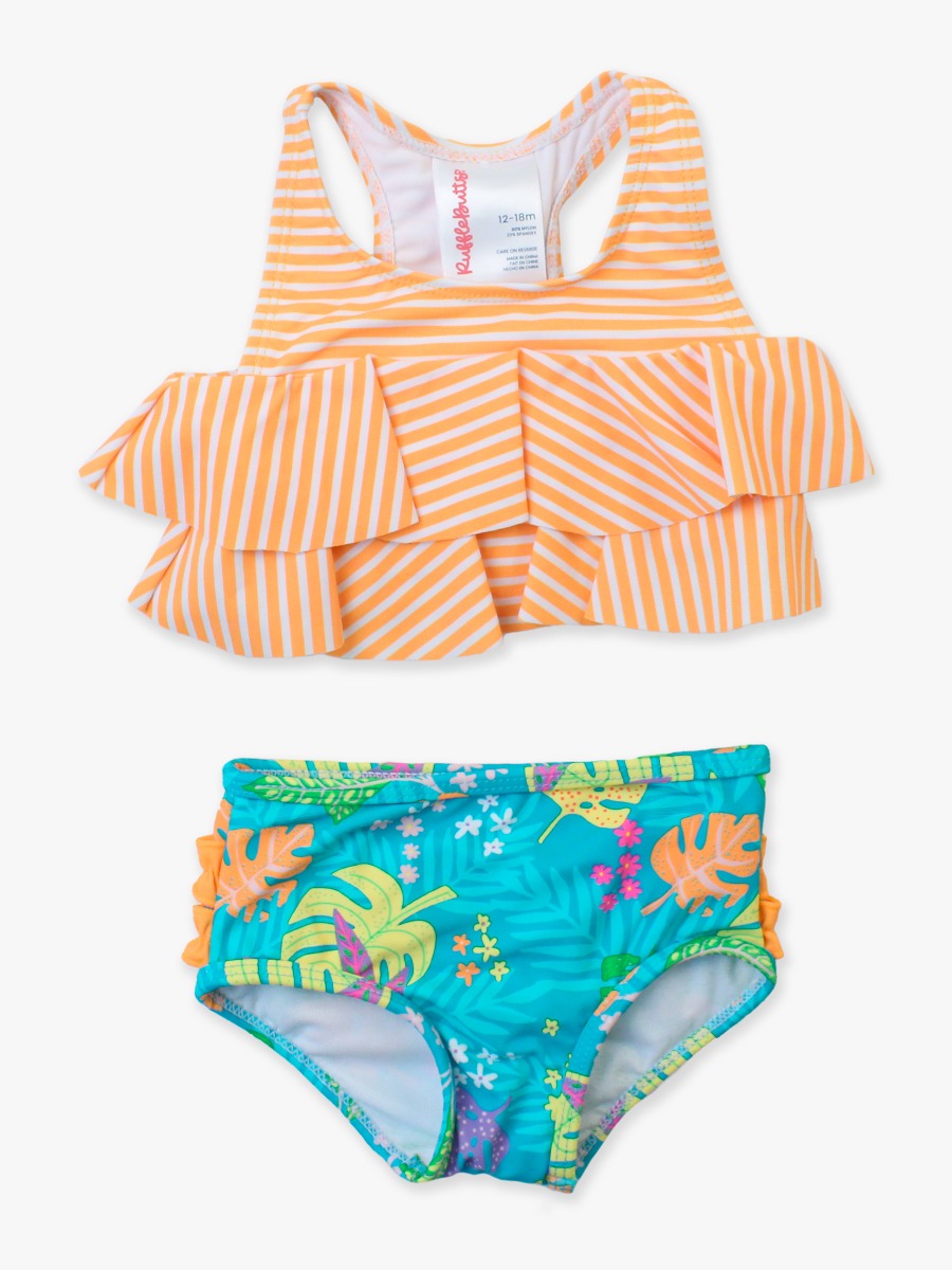 Neon Tiki Vibes Flounce Bikini