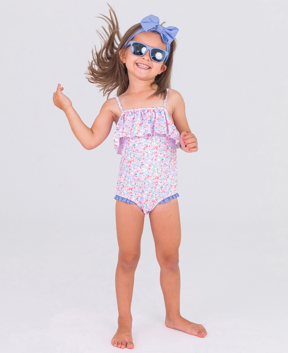 Sparkle Shimmer On Single Ruffle One Piece