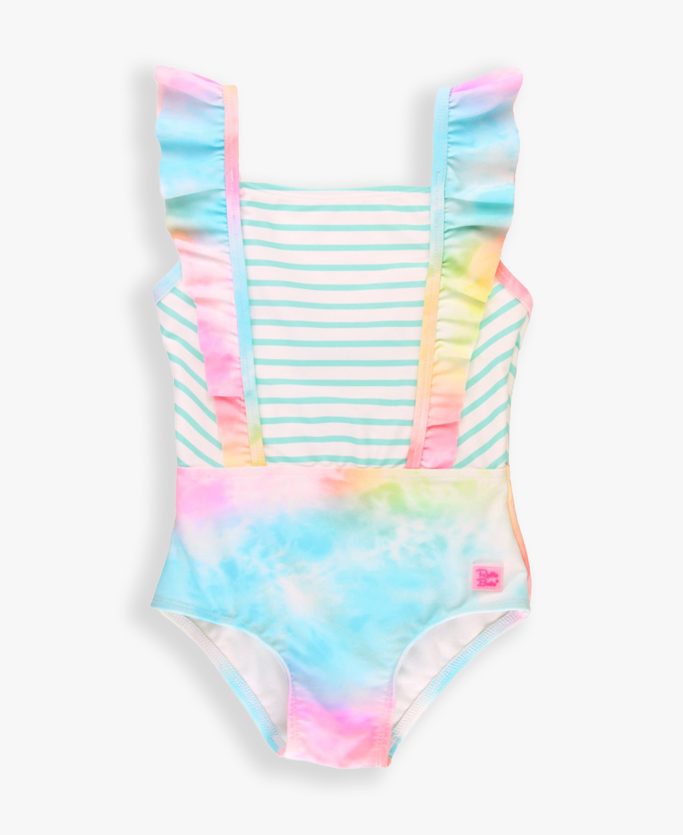 Rainbow Tie Dye Pinafore One Piece