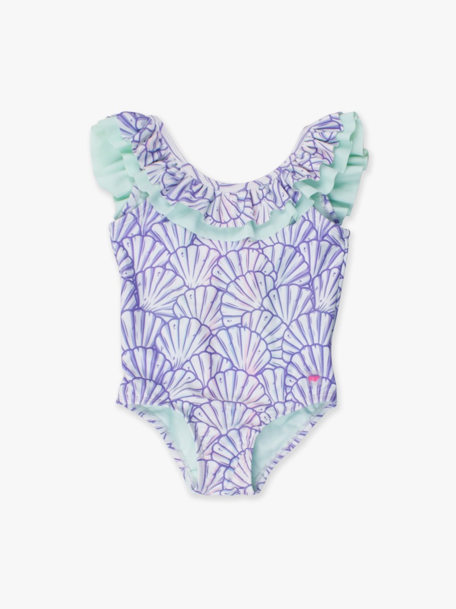 Magical Mermaid Scoopback Ruffle One Piece