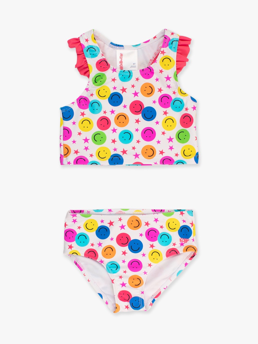 Star Smile Girls Racerback Flutter Tankini