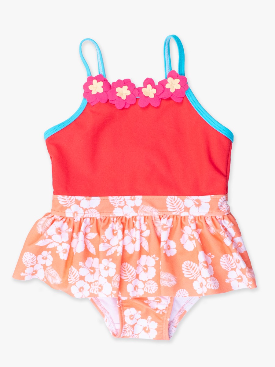 Island Princess Flower Skirted One Piece