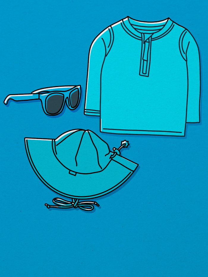 Color Block & Stripes Swim Trunks