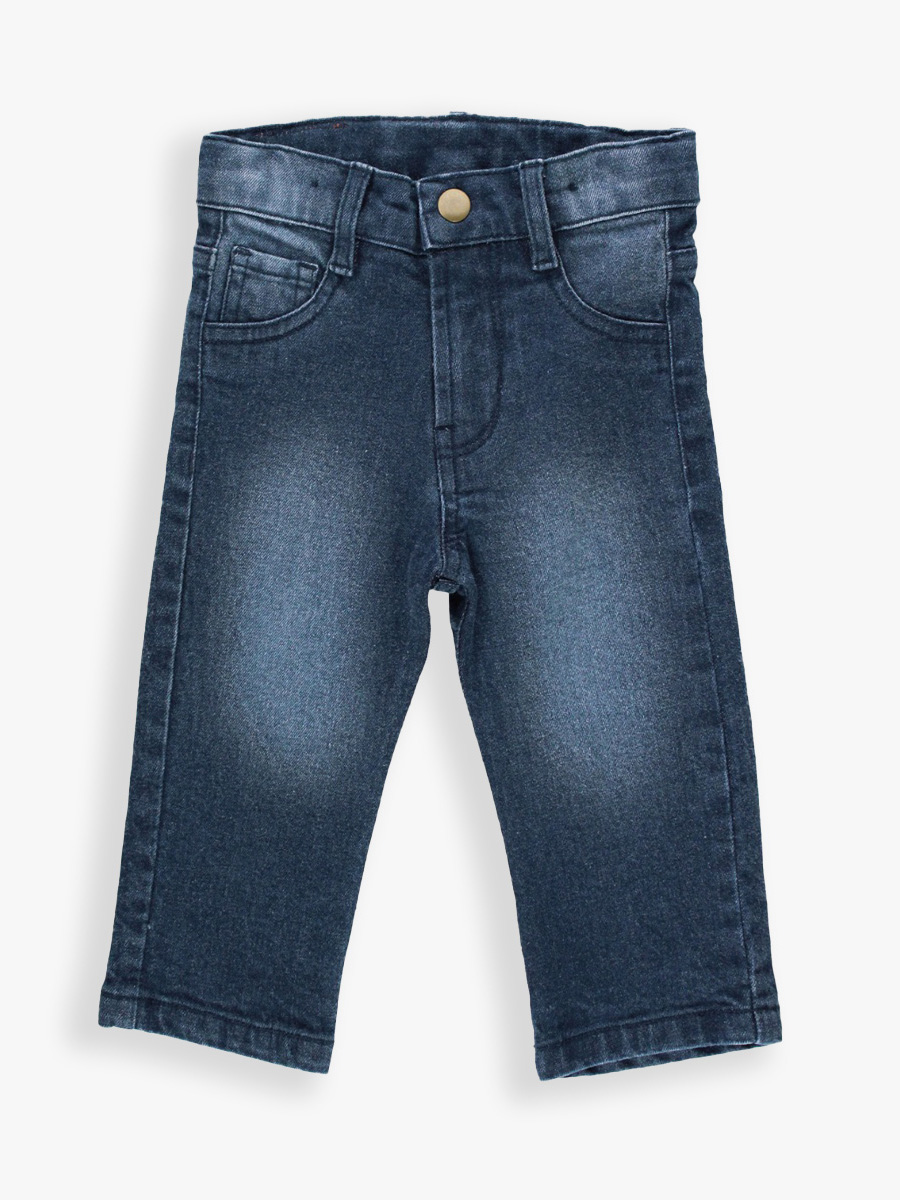 Boys Medium Wash Straight Jeans