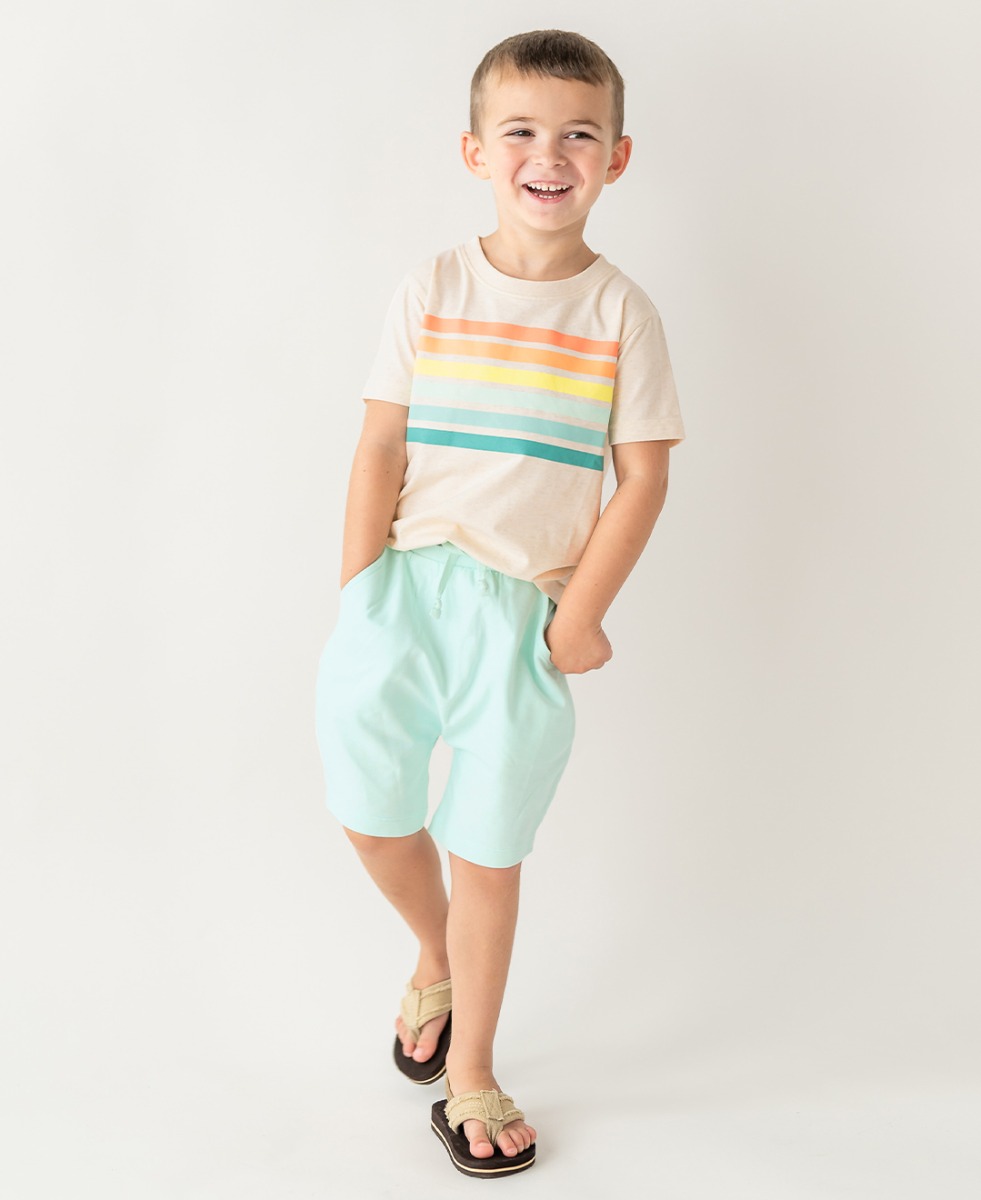 Light Aqua Jogger Shorts