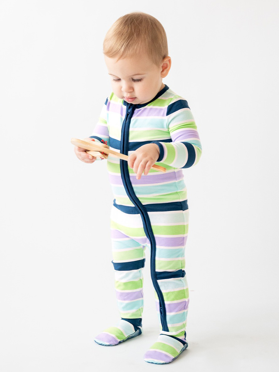 Baby Boys Footed One Piece Pajama RuffleButts RuggedButts