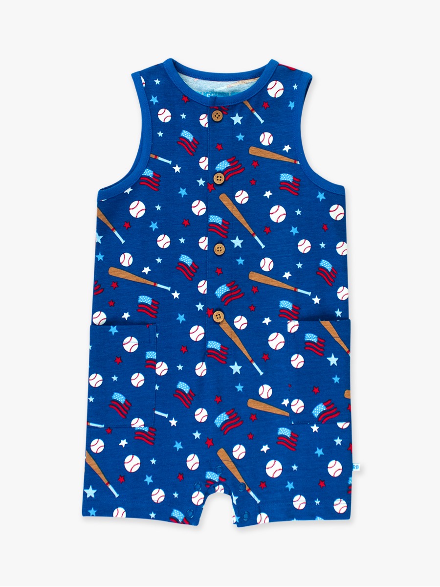 Play Ball Pocket Knit Romper