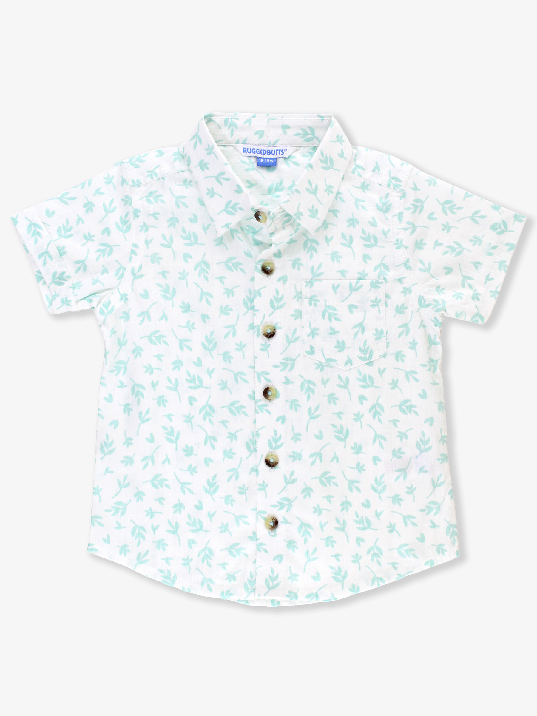 Whimsical Charm Short Sleeve Button Down Shirt