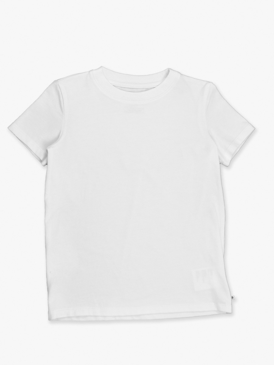 White Short Sleeve Basic Tee